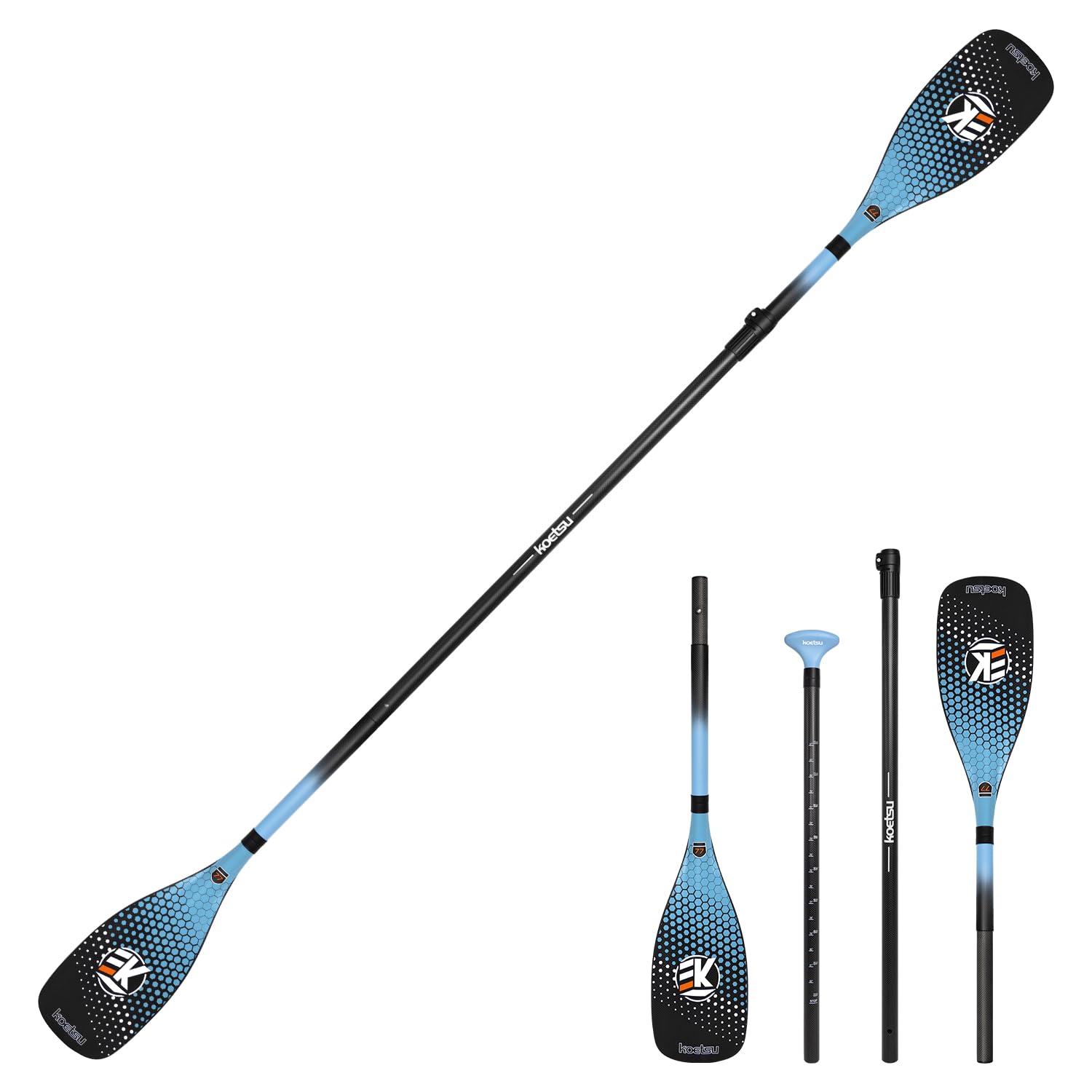 SUPパドル フルカーボン Amazon | KOETSU カーボン製 SUPパドル 軽量設計 分解式 3ピース